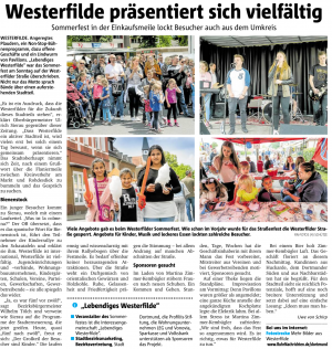 ProFiliis unterstützt Sommerfest in Westerfilde