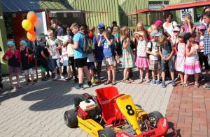 Kartbahn für die Kinderferienparty